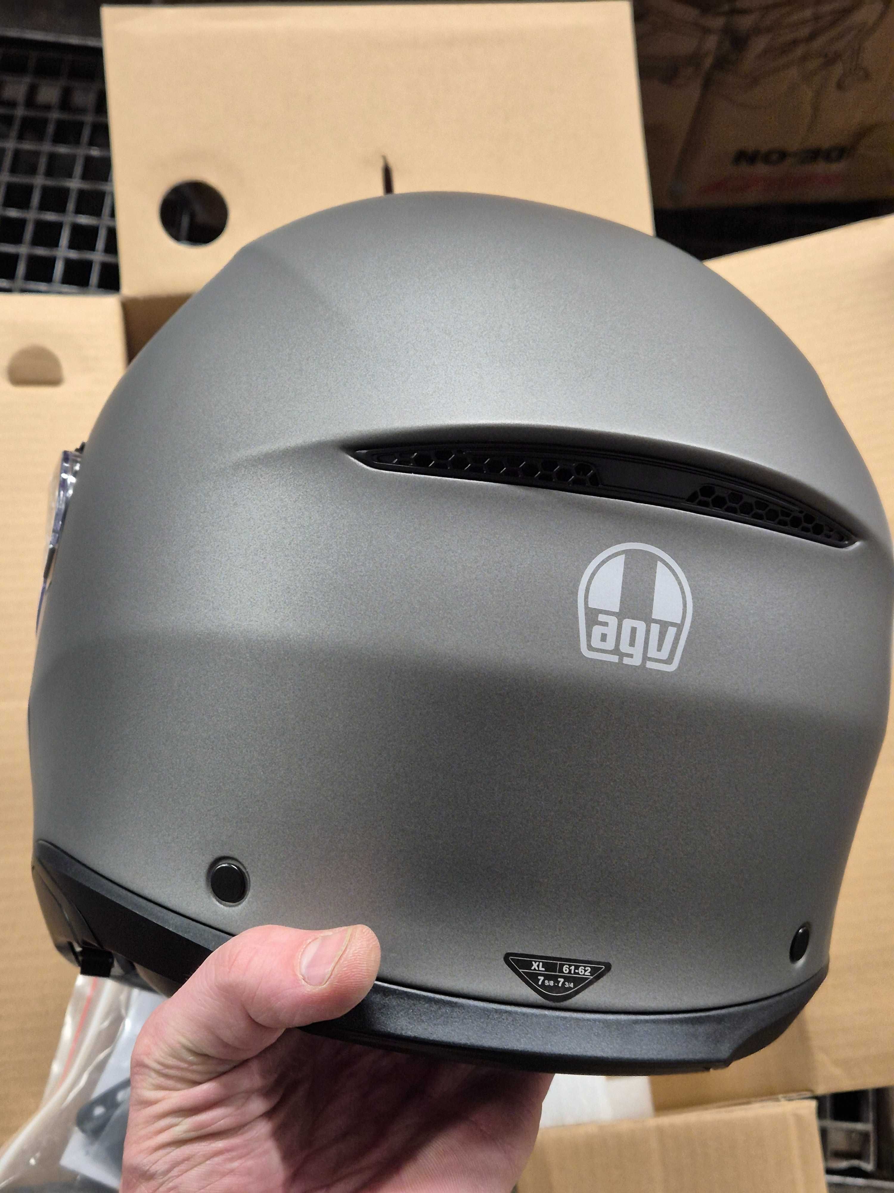 Kask motocyklowy AGV Tourmodular XL 60-61cm szary mat szczękowy