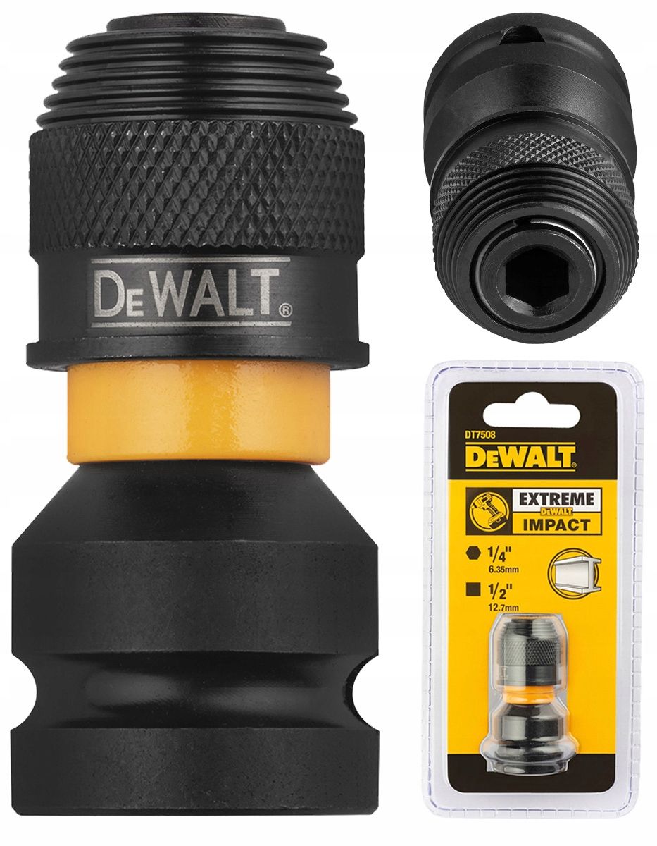 Adapter Dewalt Przejściówka 1/2 Na 1/4 Do Klucza