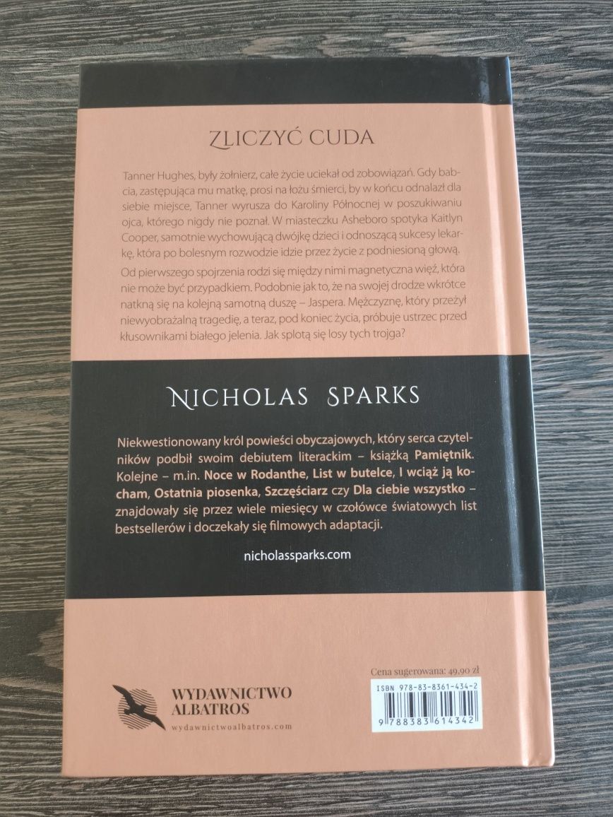 Książka - Zliczyć cuda Nicholas Sparks