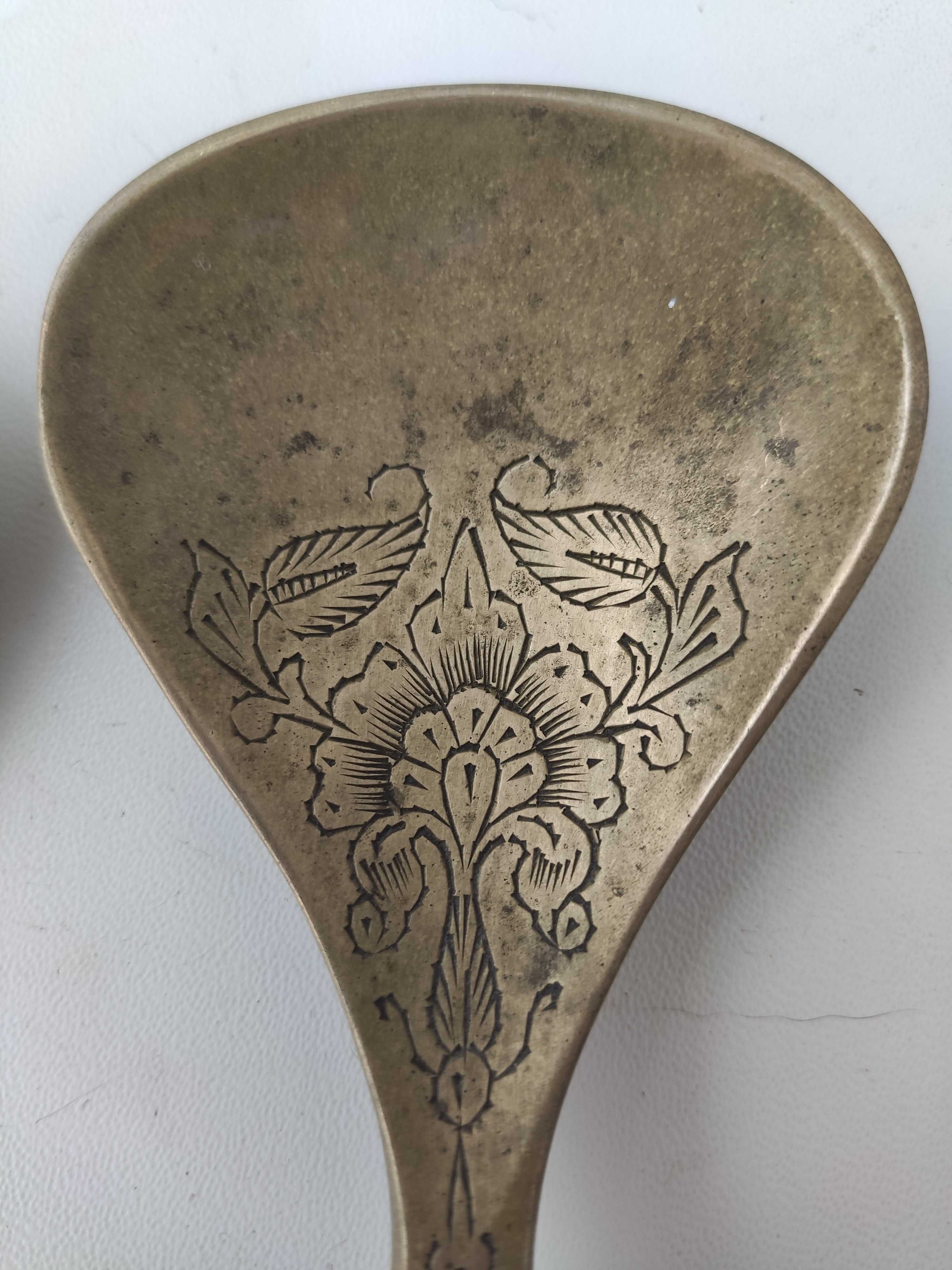 Продам антик ложки (2 шт) латунные для салата, к.19 ст. (Киев)