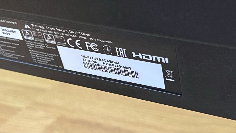 AOC 24G2 144hz IPS Free Sync 1ms