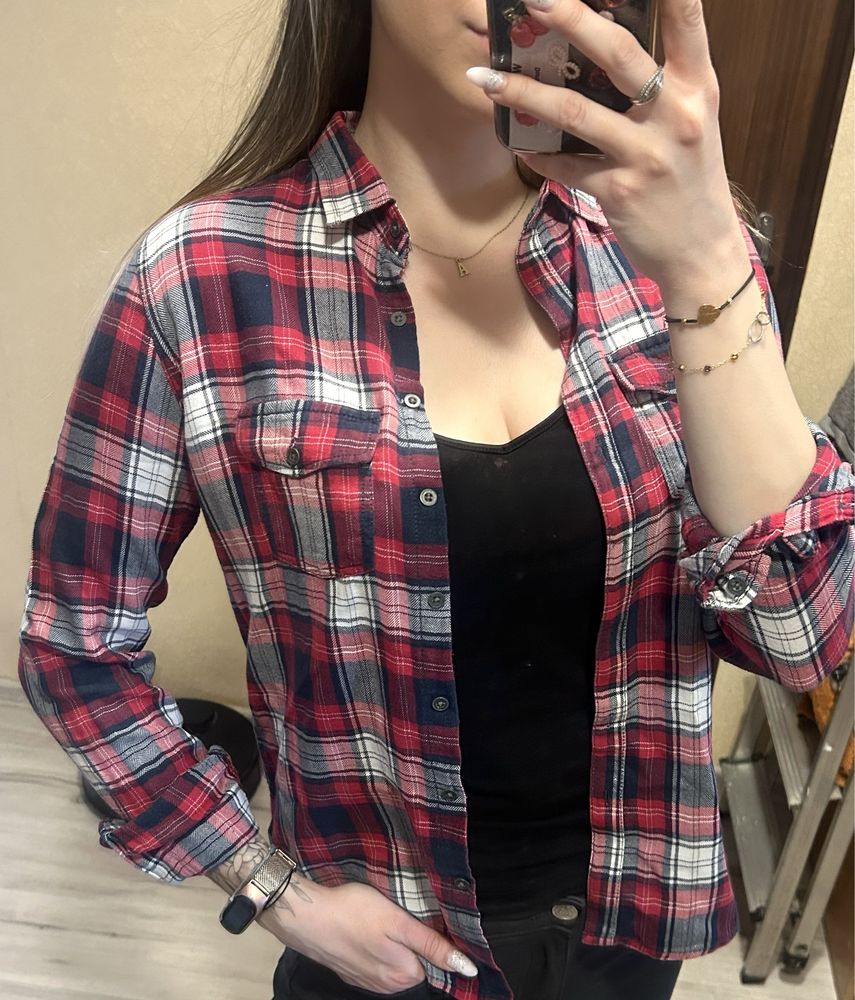 Koszula w kratkę S cropp w kratę