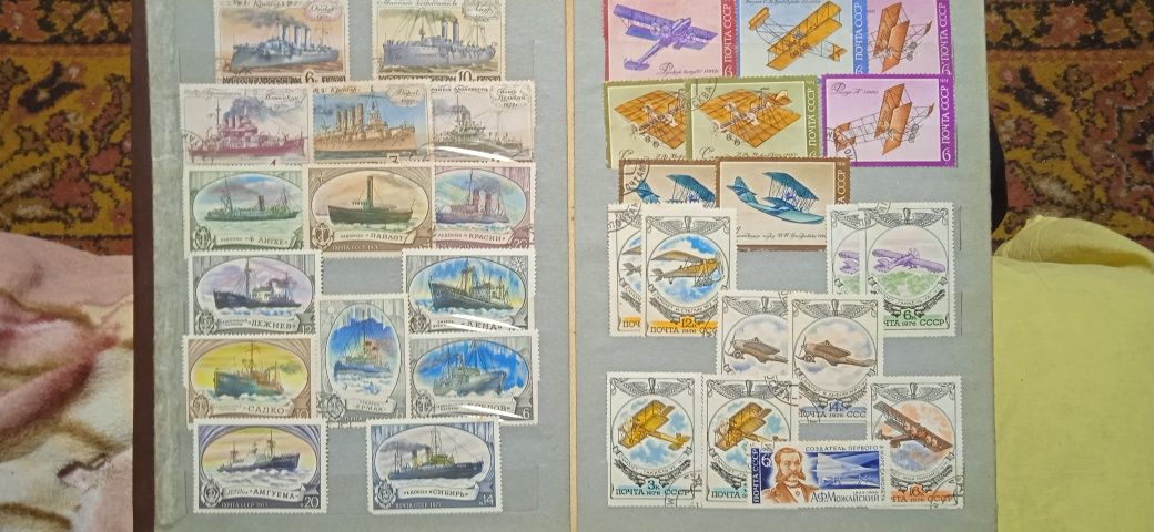 Марки почтовые СССР разные.