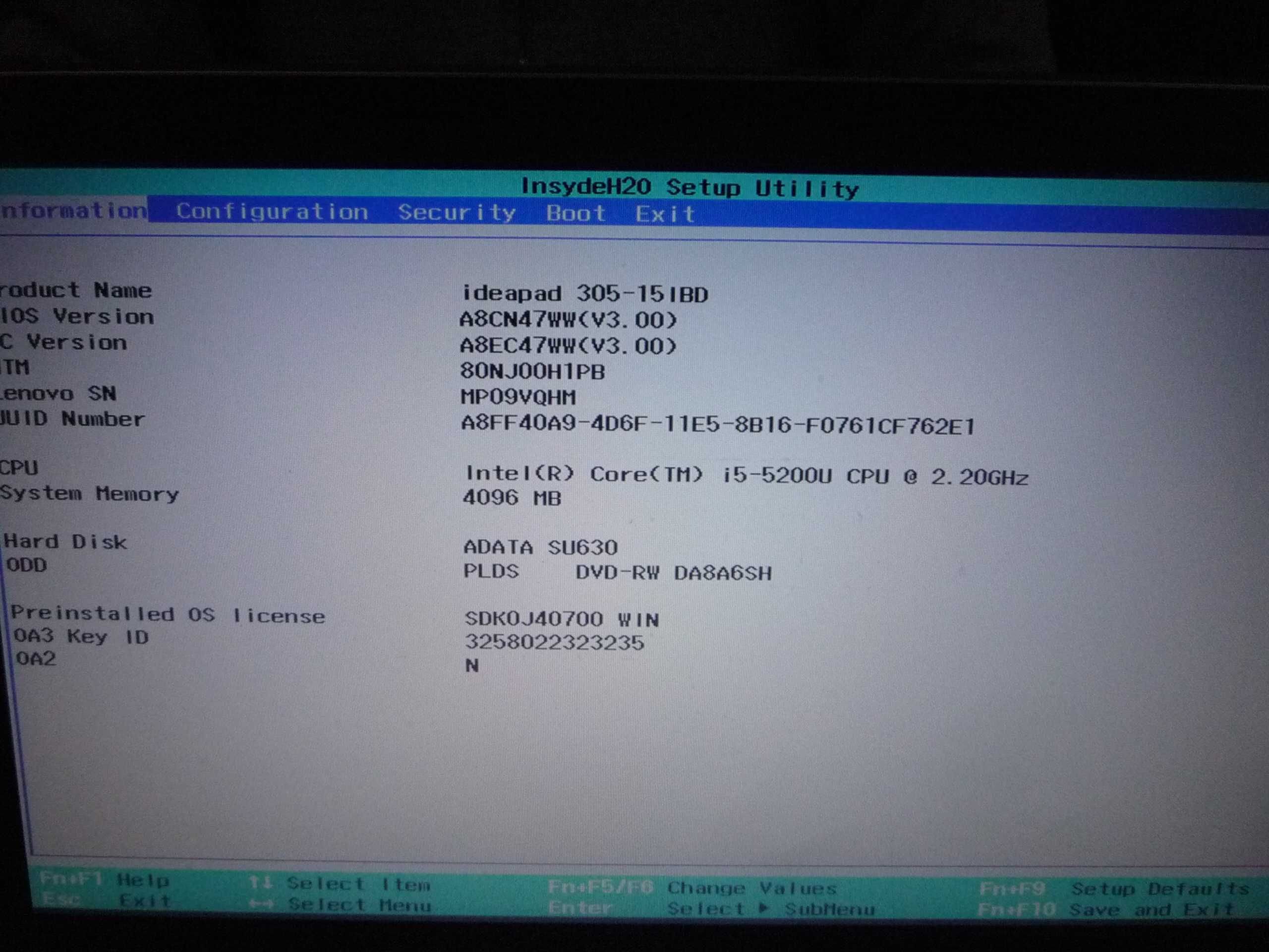 laptop LENOVO Ideapad 305  i5, 256 SSD, Radeon R5 M330