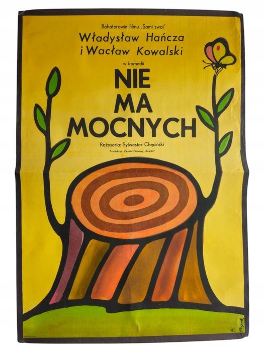 Plakat Filmowy Kolekcjonerski Jerzy Flisak Nie Ma Mocnych Oryginał