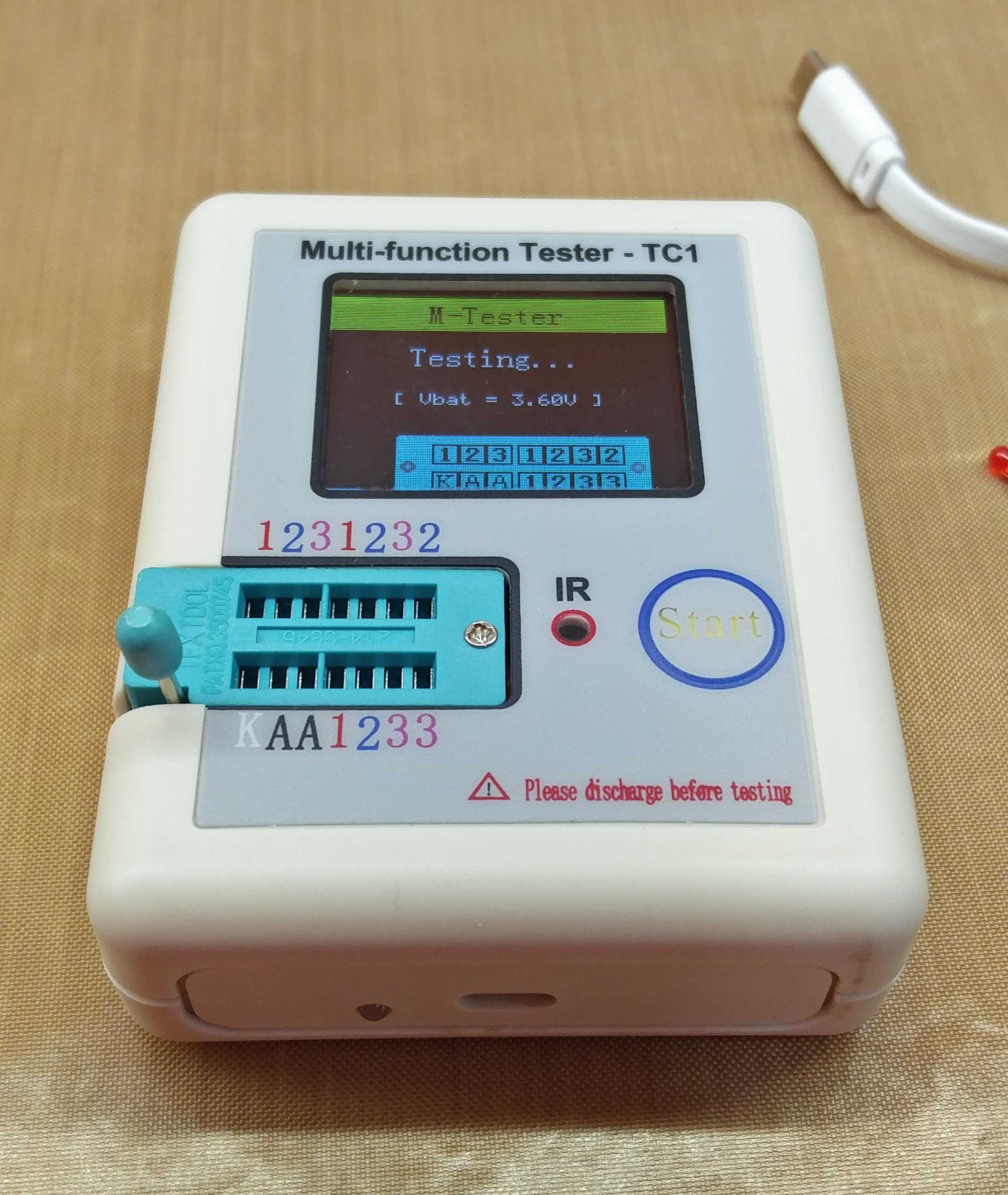 LCR-TC1 Multi Tester - Multimetro analisador de componentes