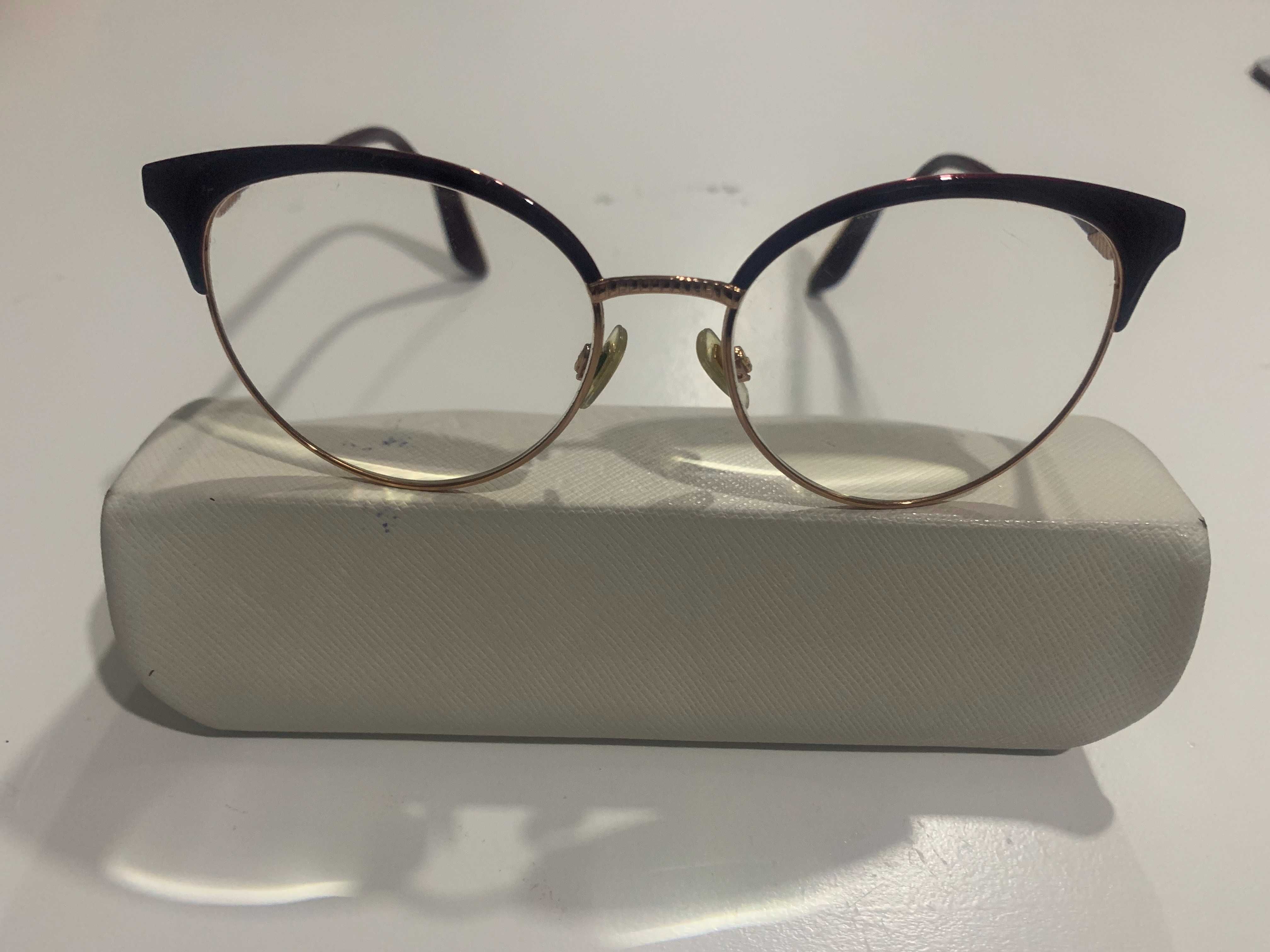 Óculos com lentes progressivas, cor bordô/dourado, MICHAEL KORS