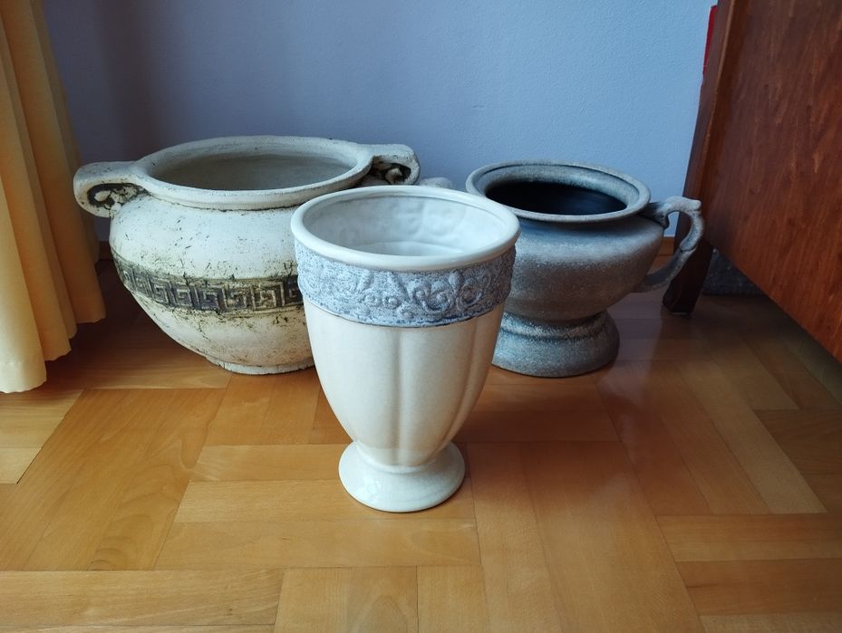 Duże donice osłonki ceramiczne