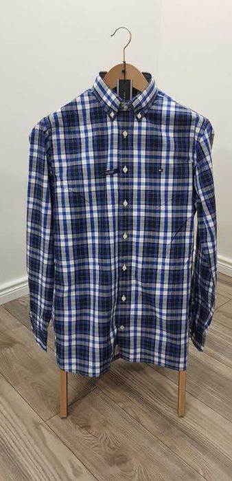 TOMMY HILFIGER koszula długi rękaw, w kratkę, rozmiar M, L, XL, XXL