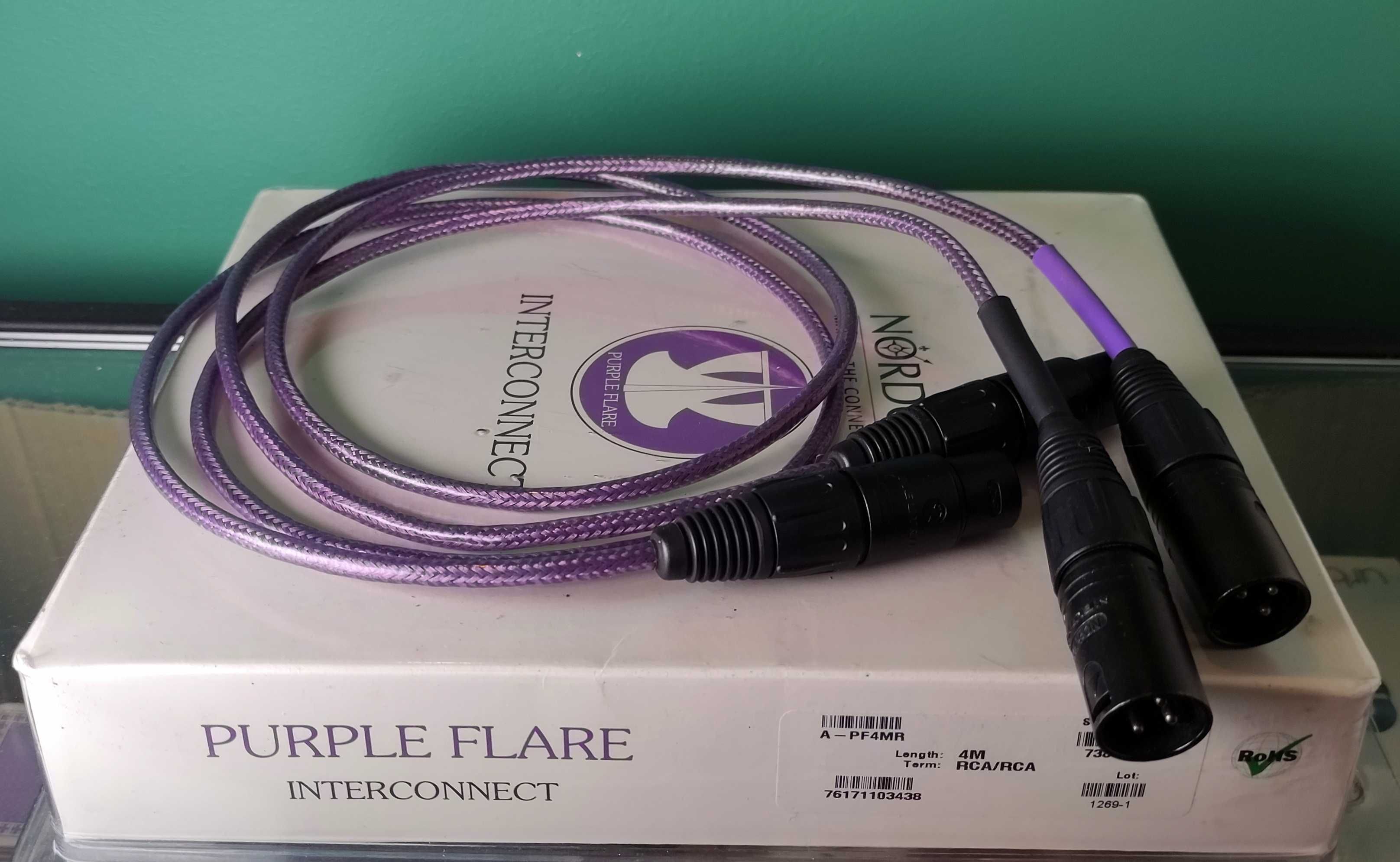 XLR Nordost Purple Flare 2 X 1m