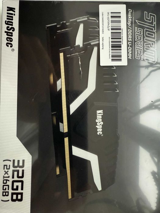 Оперативная память KingSpec 6000 (2x16GB)/Patriot DDR5 6400 MHz 64GB