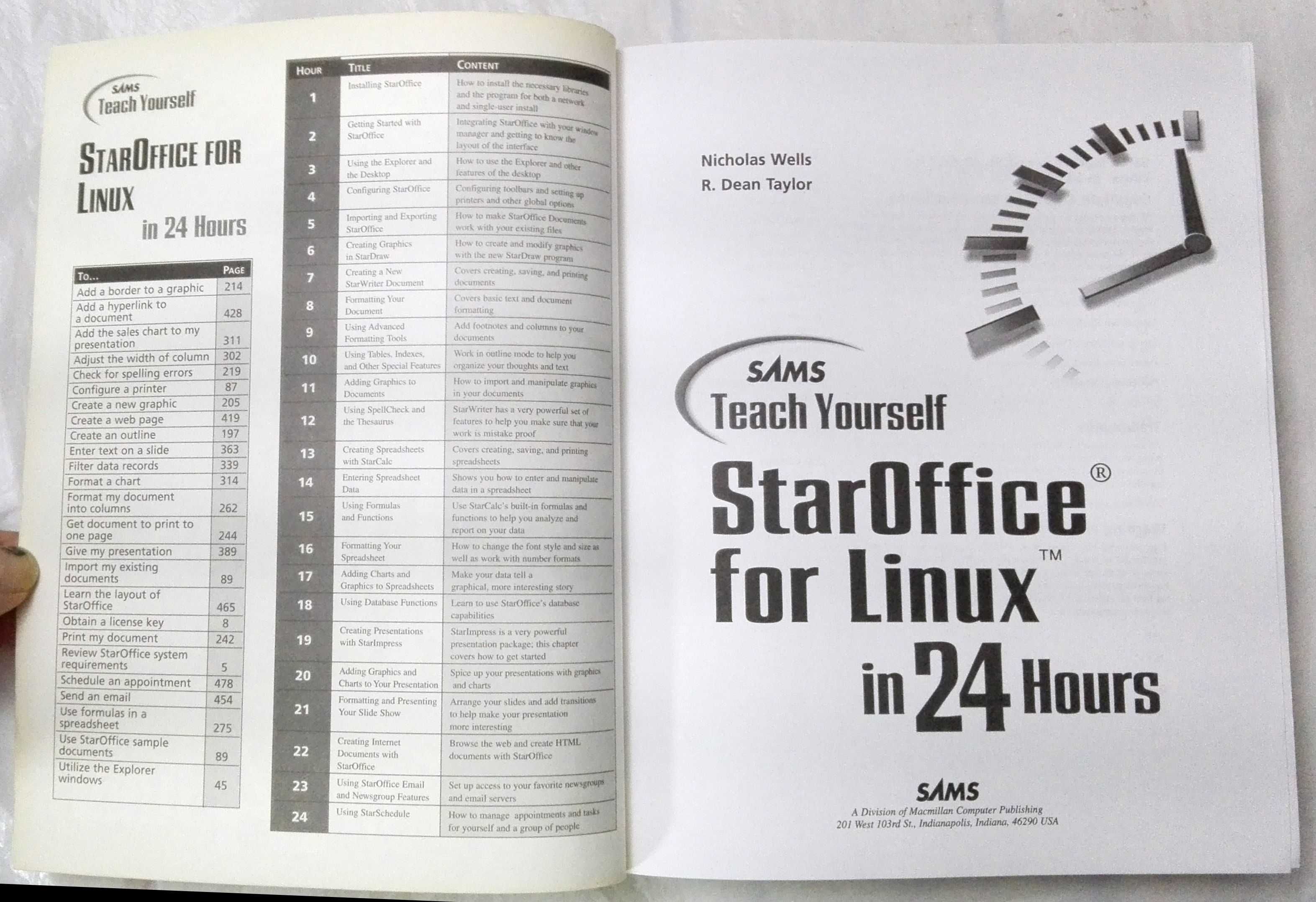 Livro Teach Yourself StarOffice 5 for Linux in 24 h