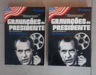 Livros "Watergate - Gravações do Presidente" 1975