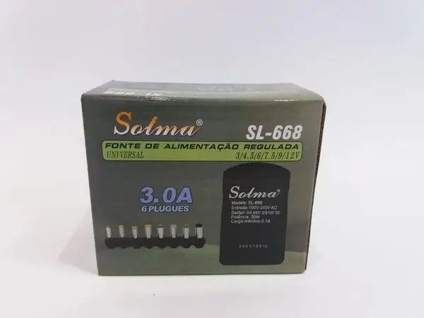 Зарядное устройство Solma SL-668 3А, 30W с набором переходников