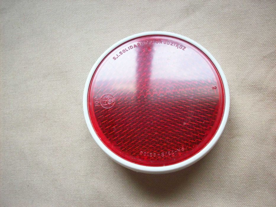 Światełko odblaskowe S.I. Solidarność Grudziądz, nieużywane, PRL.