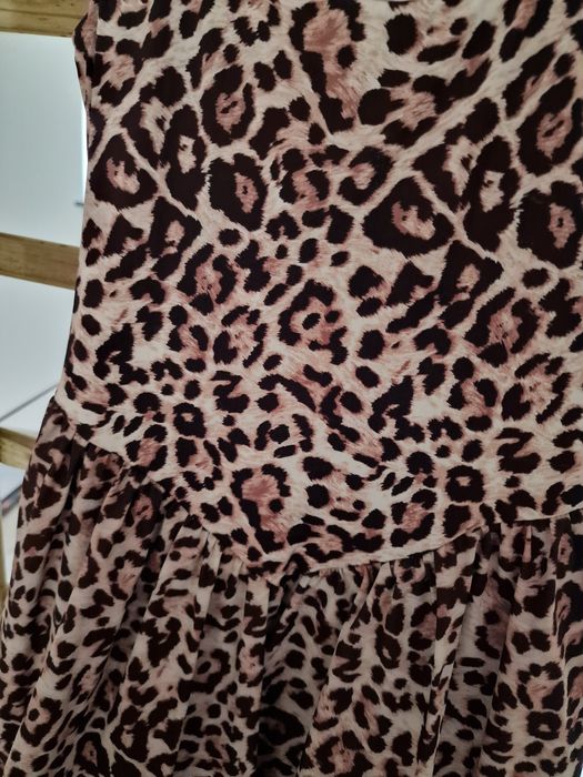 Sukienka bombka panterka