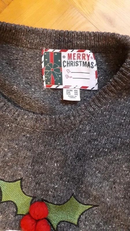 Świąteczny sweter, babeczka