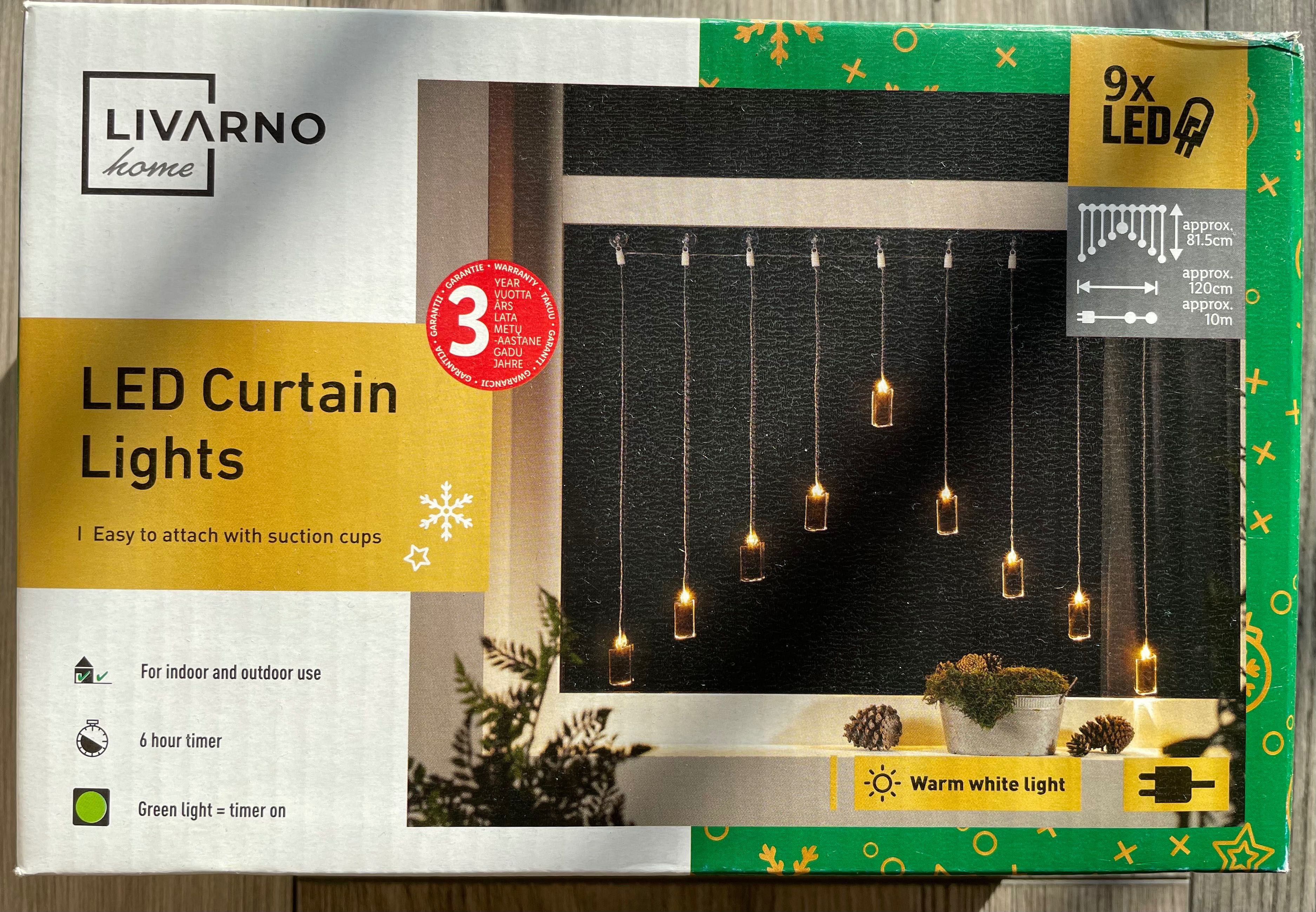 LIVARNO home LED light Candles curtain