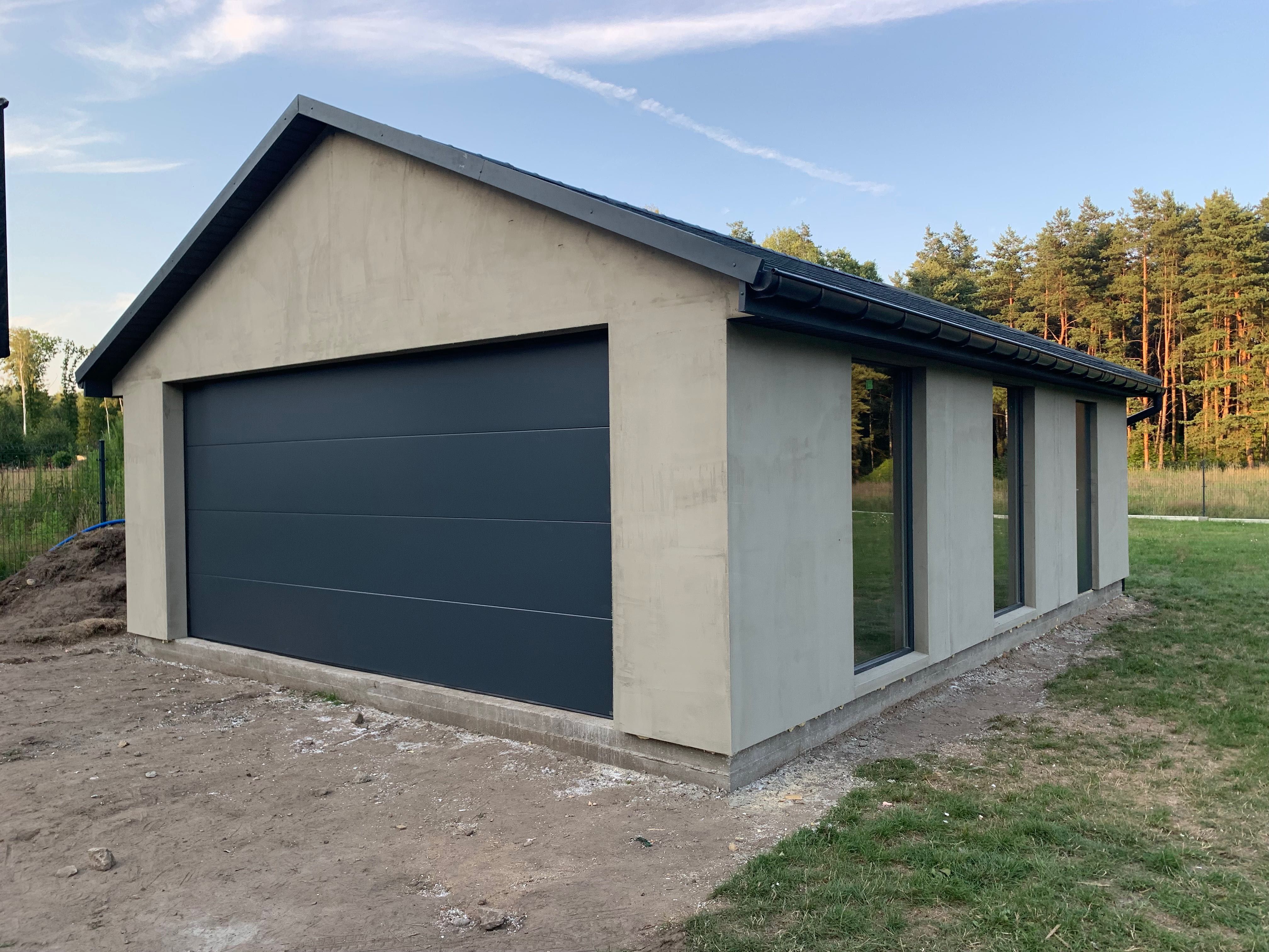 Garaż szkieletowy dwustanowiskowy drewniany 35m2 - Johny House
