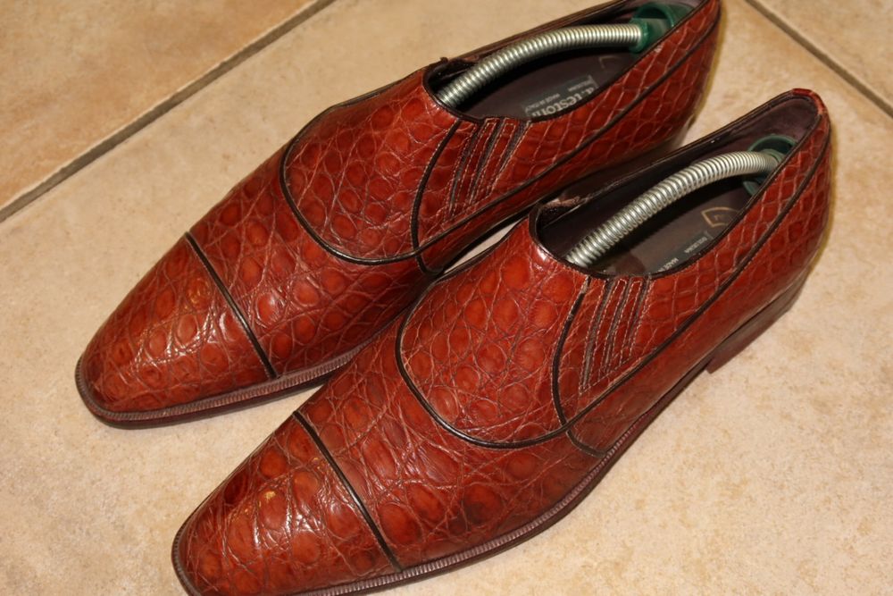 Крокодилові Туфлі A. Testoni • Натуральний крокодил • Оригінал