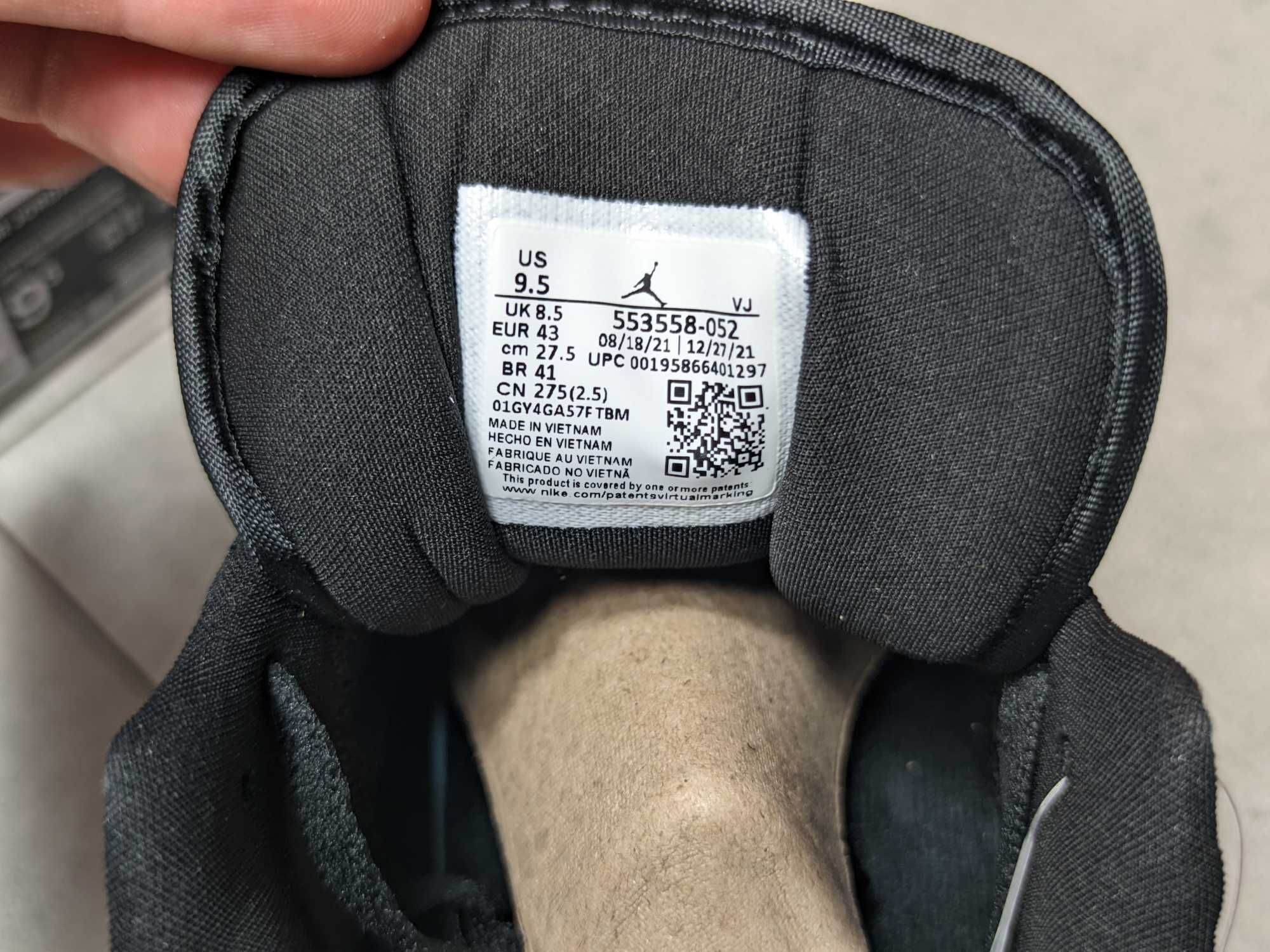 Jordan 1 Low Shadow Toe  553558-052 (42, 43, 44, 44.5)