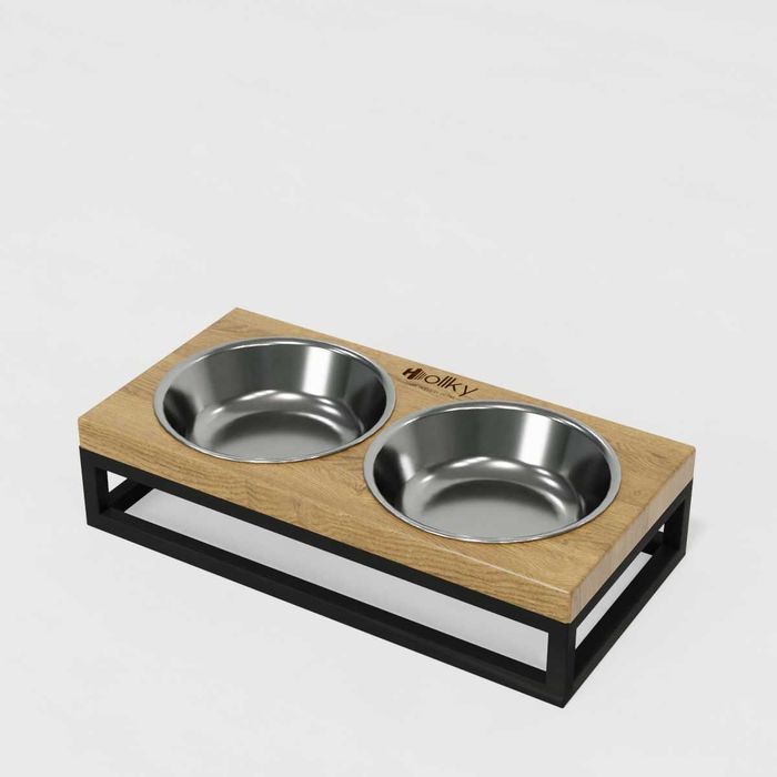 Годівничка Base XS — миски на підставці для маленьких собак та котів