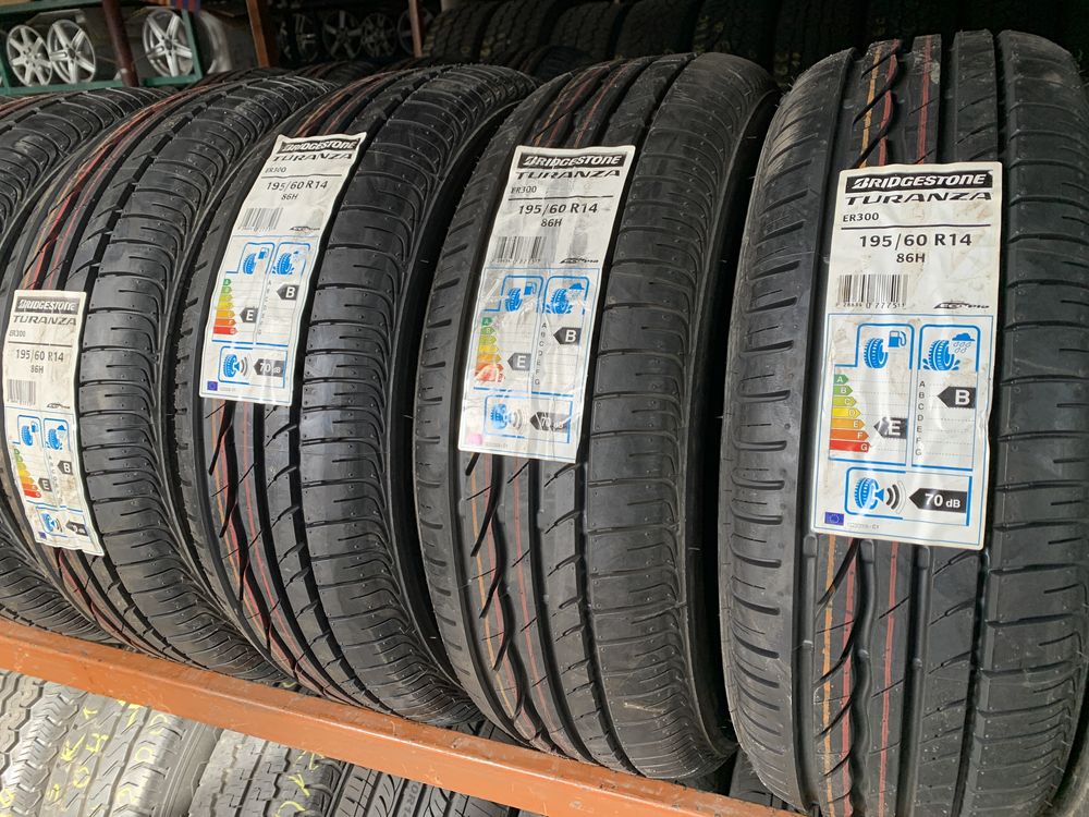 (4шт) нові 195/60R14 Bridgestone Turanza ER300 (86H) літні шини