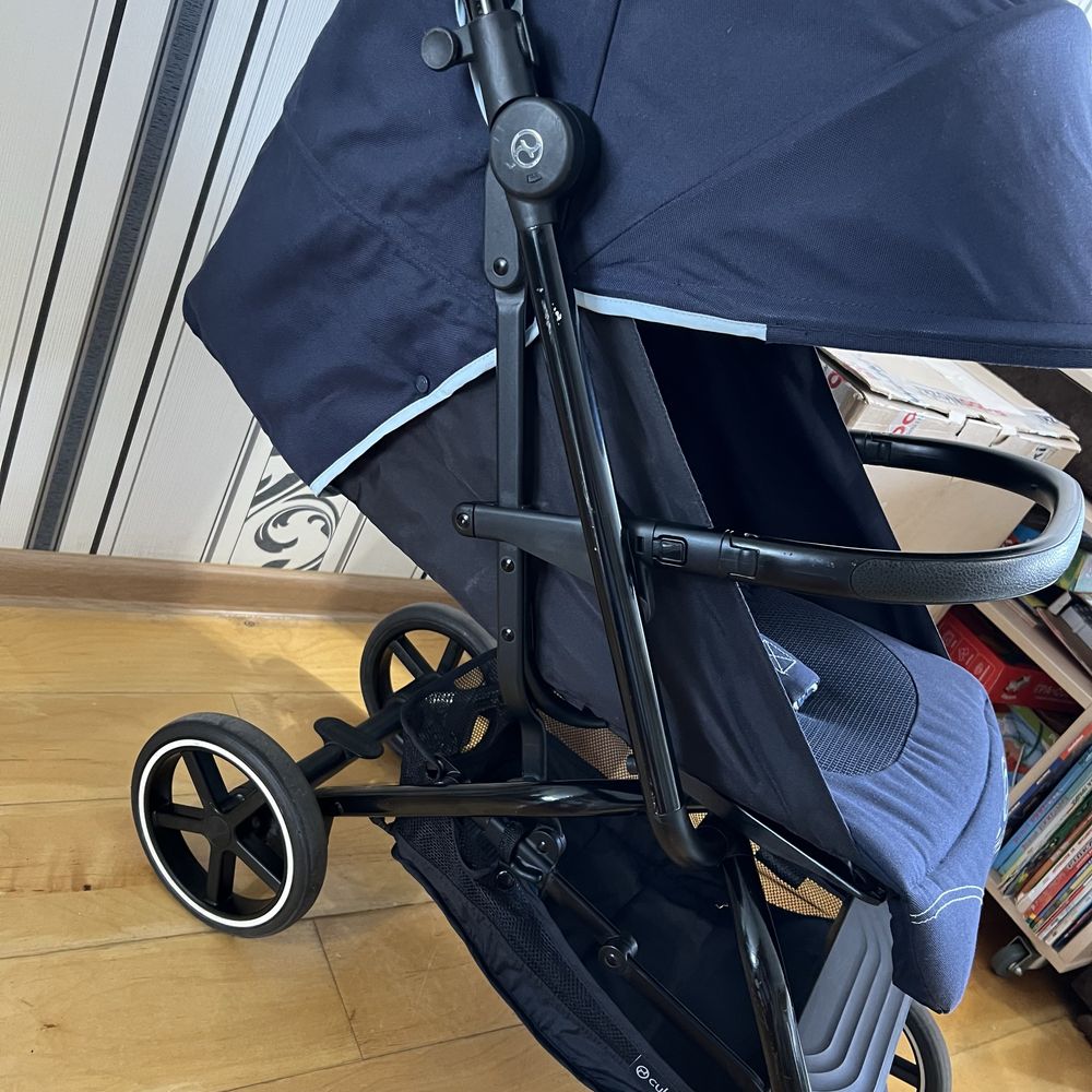 Прогулочна коляска cybex eezy s+2 navy blue в ідеальному стані