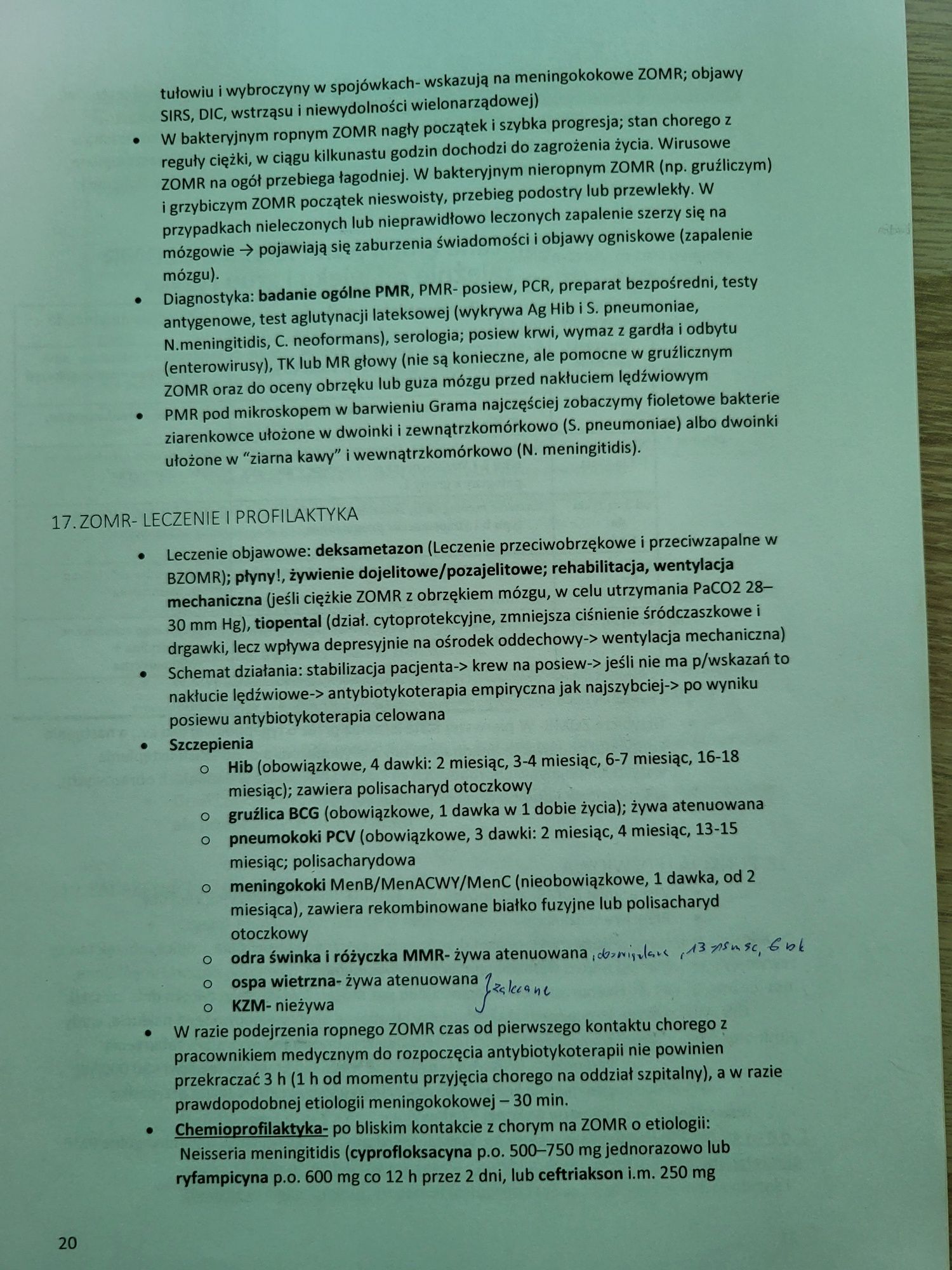 Skrypt z chorób zakaźnych "Szenbornologia"