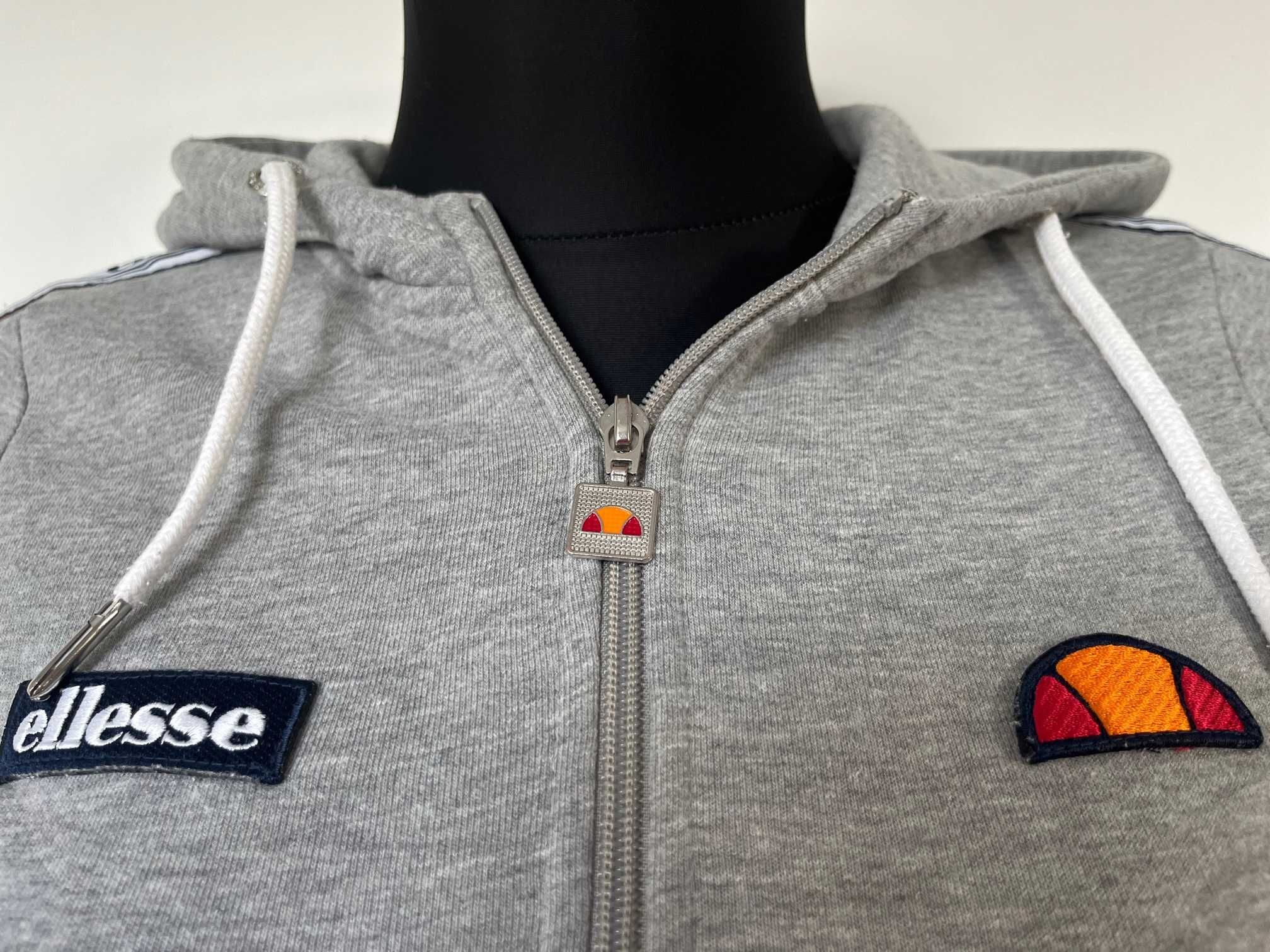 Bluza dresowa damska Ellesse z kapturem szara rozpinana rozm 36 S