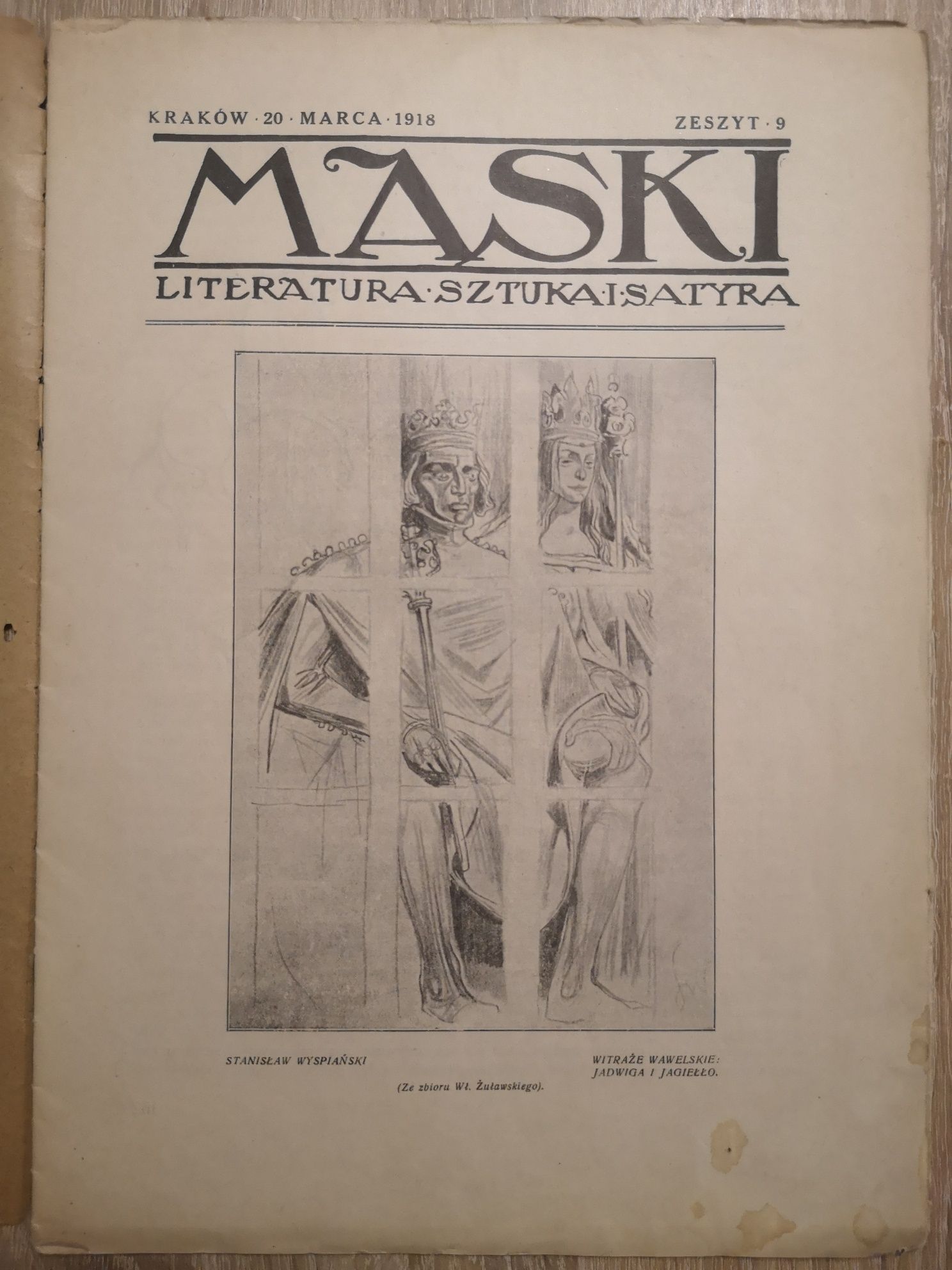 Maski Literatura Sztuka Satyra 1918r