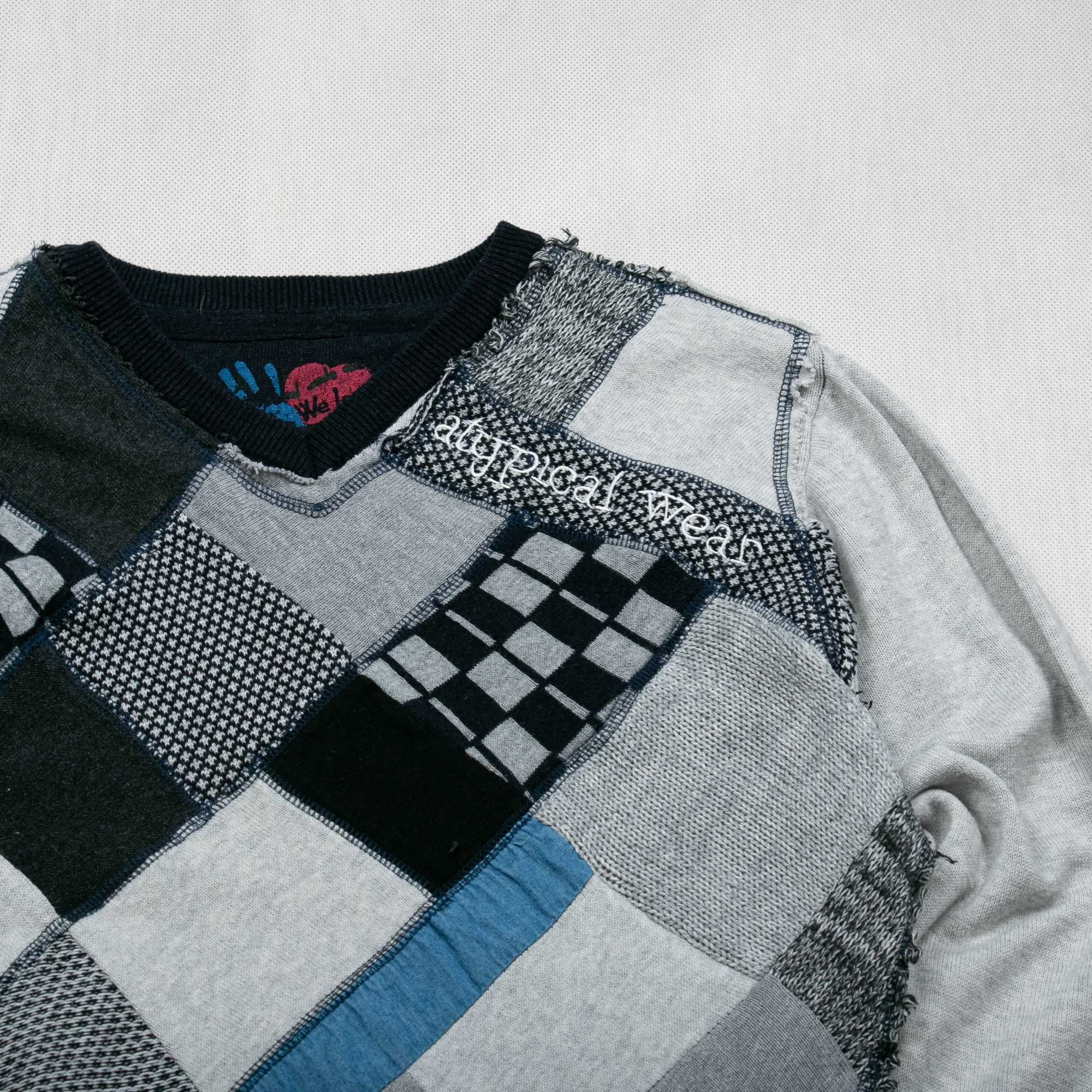 Desigual Atypical Wear patchwork sweter M