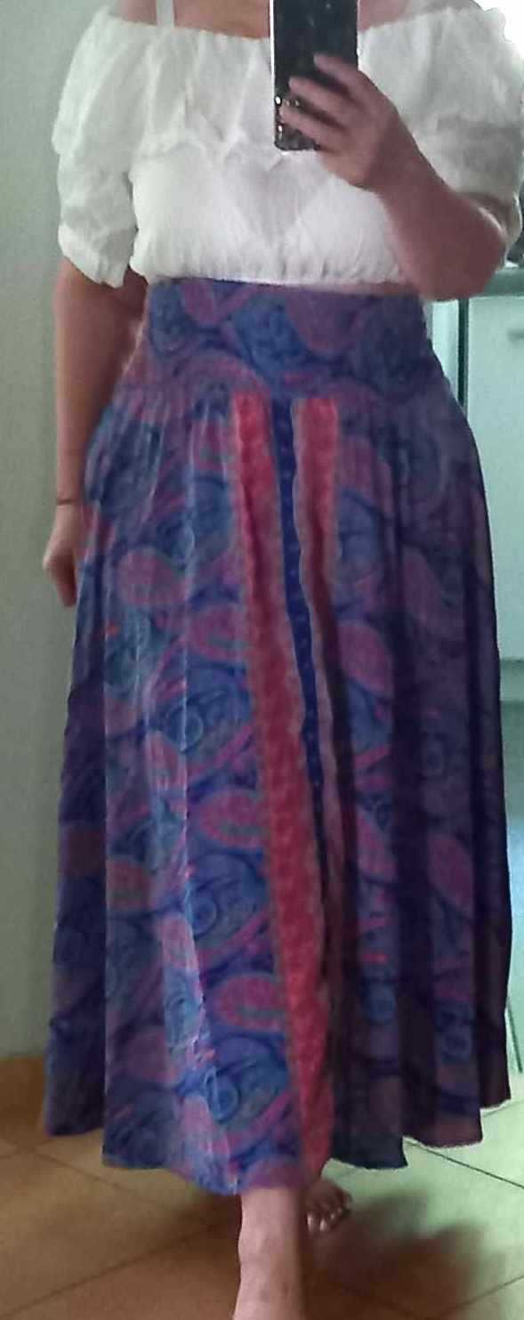Spodnice jedwabne maxi roz.38-48(uniwersalny)