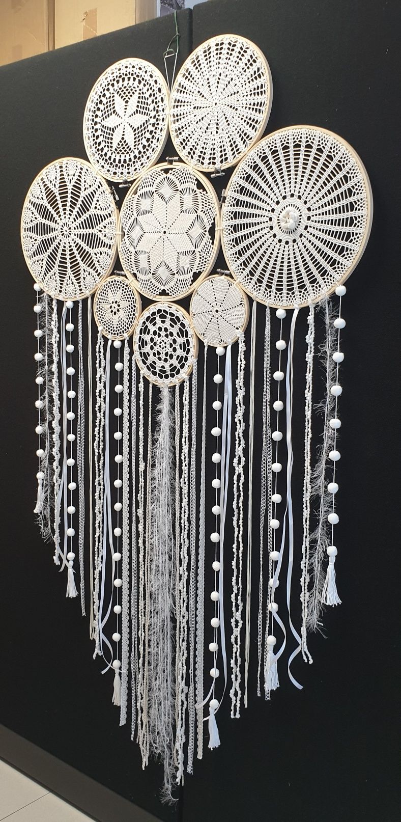 Dreamcatcher - Caça Sonhos - Filtro de Sonhos - Artesanato em crochet