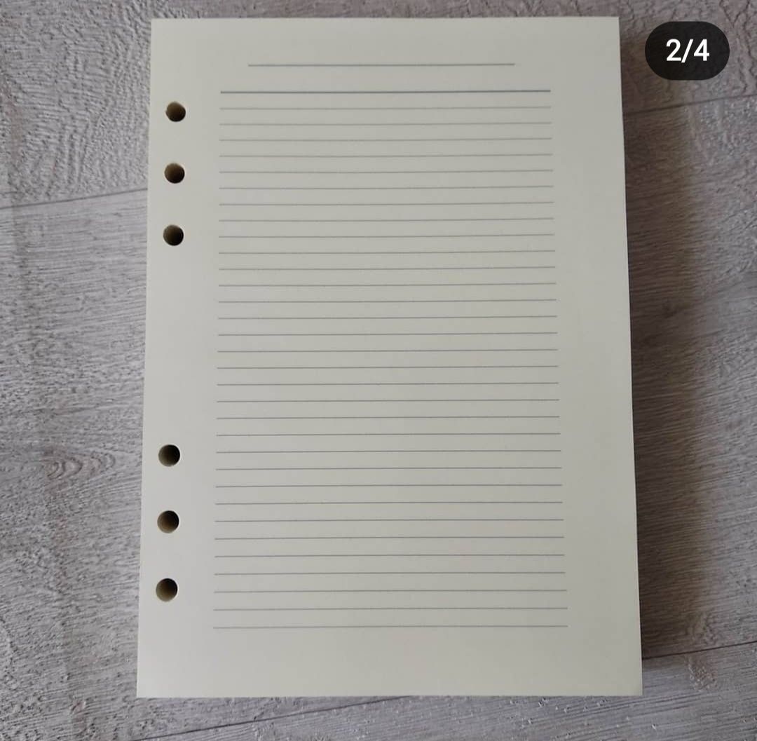 Сменные блоки для блокнота на кольцах А5, А6, Filofax