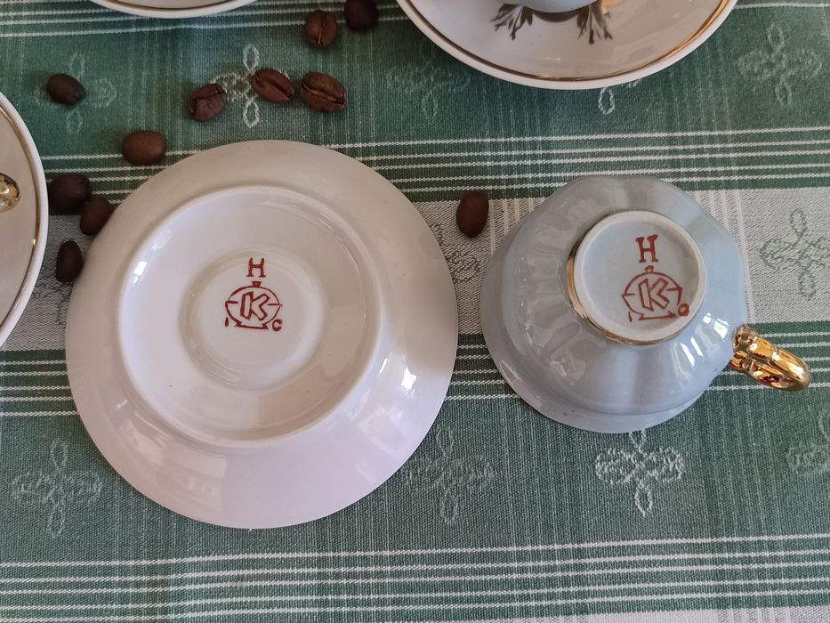 Кавовий сервіз, блакитна порцеляна, Коростень