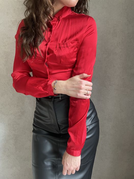 Блуза з шовку Emporio Armani