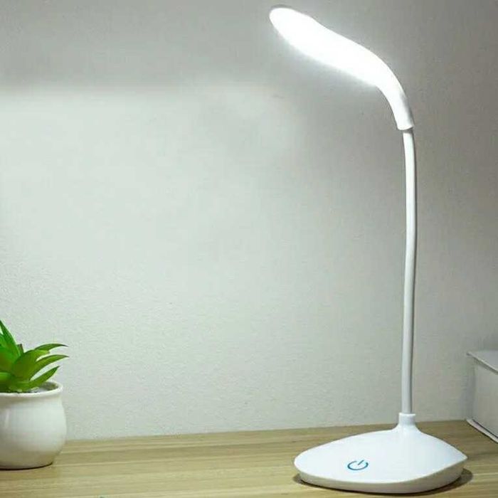 Портативная гибкая светодиодная настольная лампа с сенсорной кнопкой и