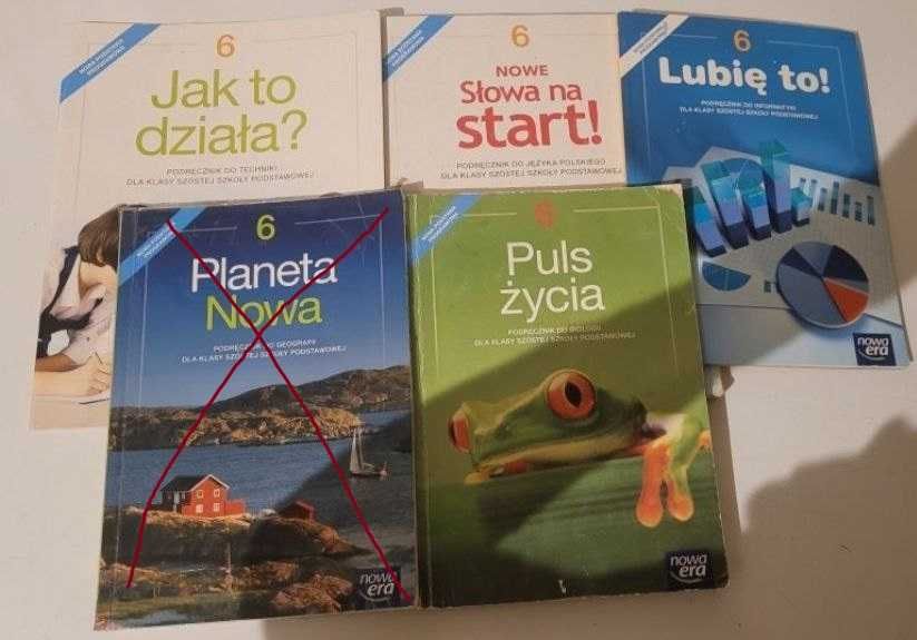 Nowa Era, GWO, Oxford Podręczniki używane poziom 6 sztuk 6