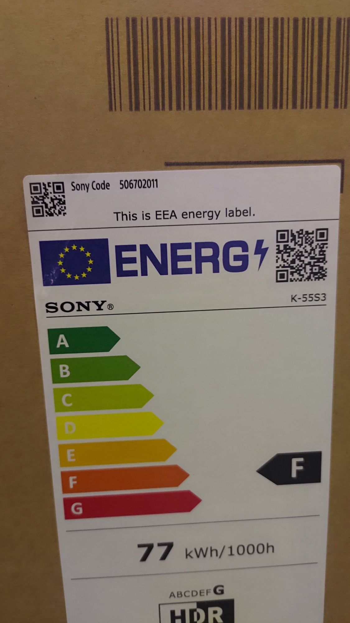 Sony Bravia 3 55" K55S3 Google 4k Led