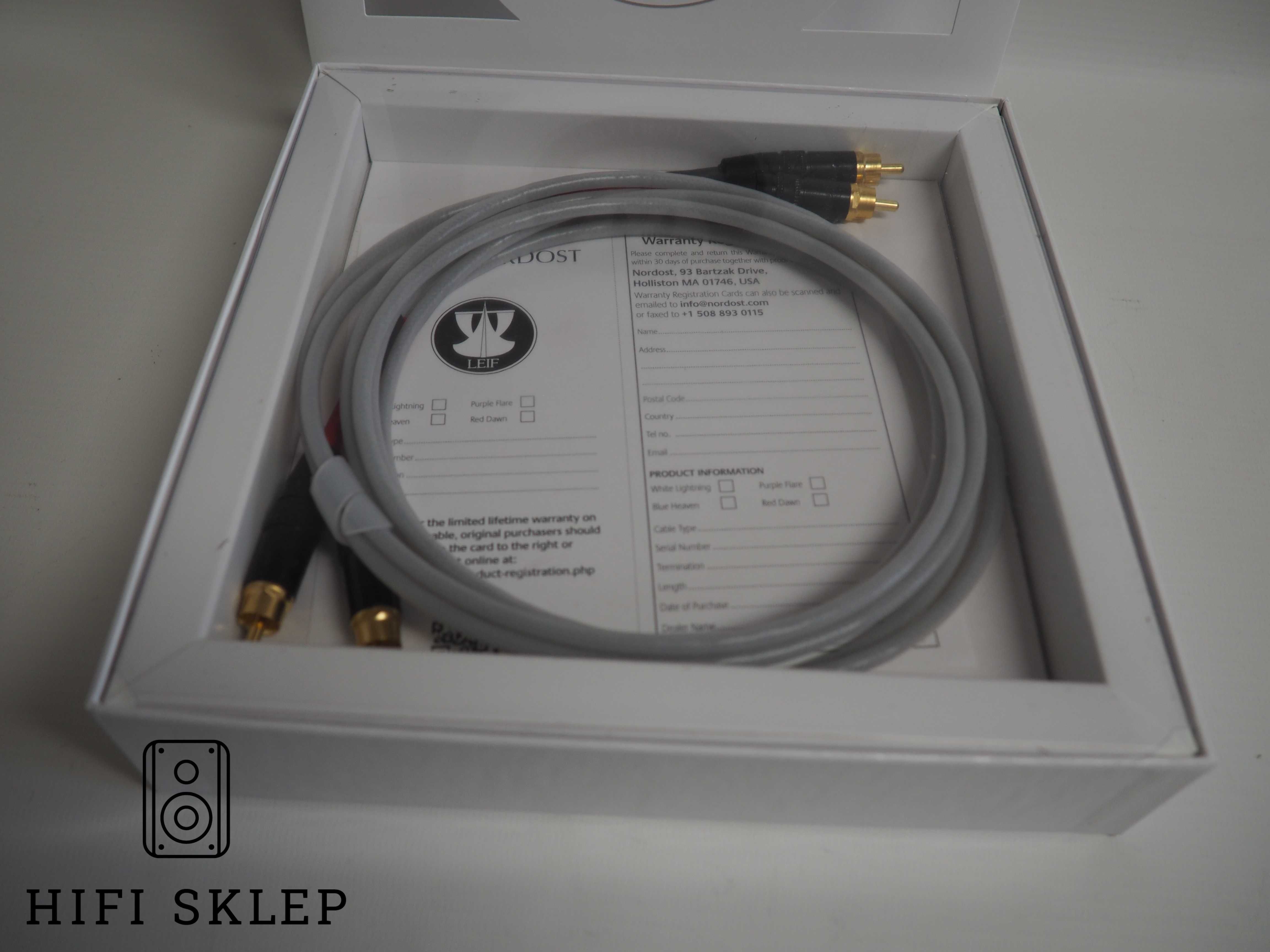 Nordost White Lightning Interconnect RCA - 1,5m / WYPRZEDAŻ !!!