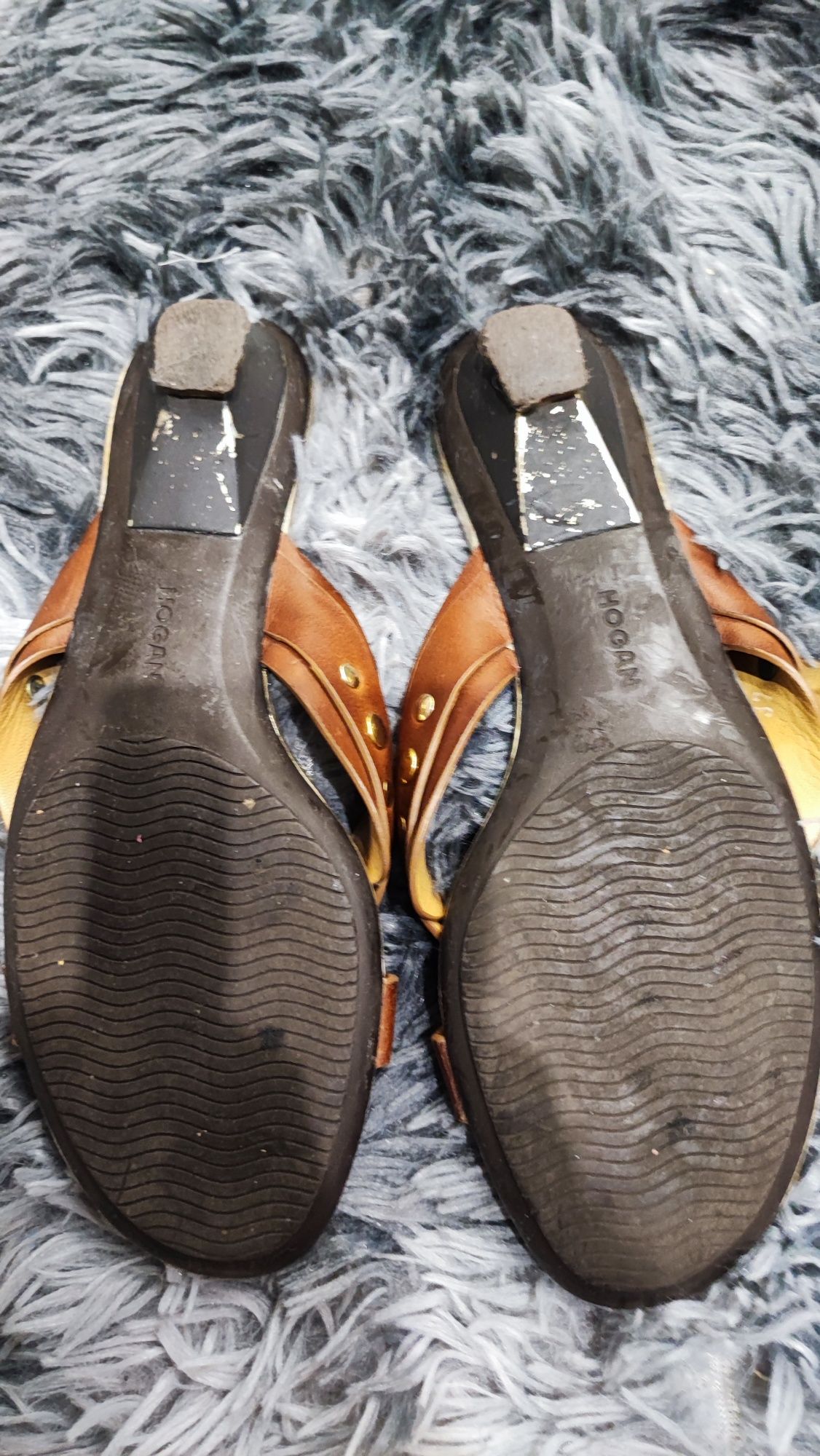 Шльопанці Hogan Mules Golden Cognac