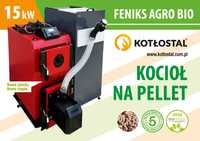 Kocioł na pellet FENIKS AGRO BIO o mocy 15 kW - EcoDesign 5 Klasa