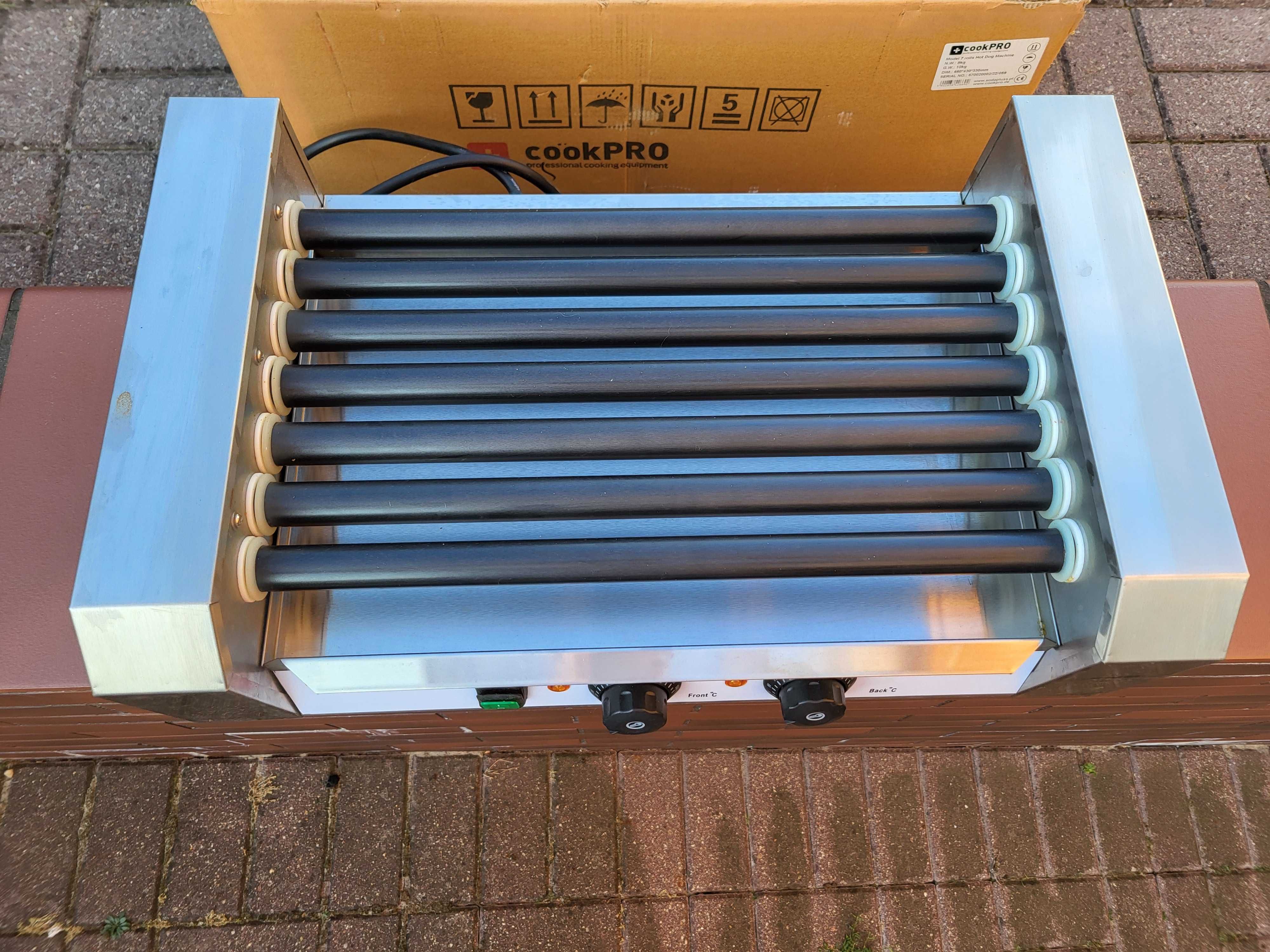 Roller grill podgrzewacz do parówek 7 rolkowy cookPRO