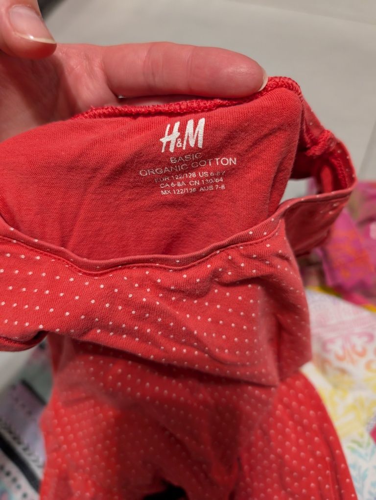 Paka ubranek dla dziewczynki letnie sukienki 10 szt next h&m 122 128