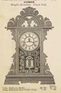 Relógio de Mesa Waterbury Clock+Alarm, Mod. Homer 1903.