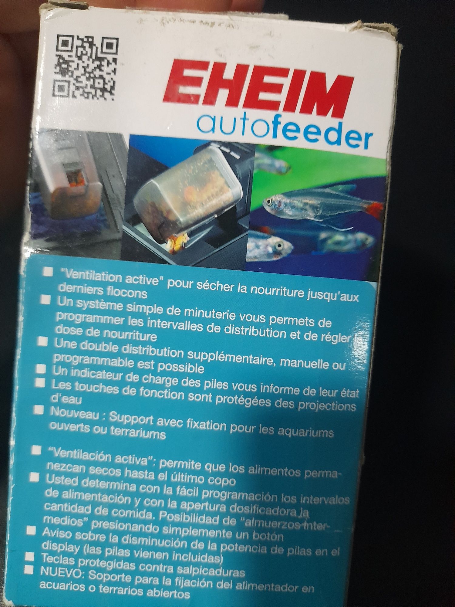 Alimentador automático  para peixes.