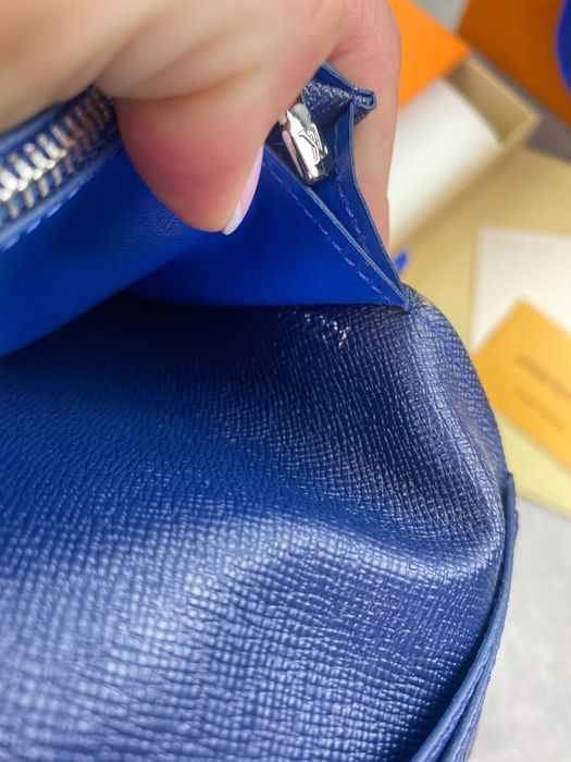 Синий бумажник Louis Vuitton кошелек Луи Виттон органайзер LV k336