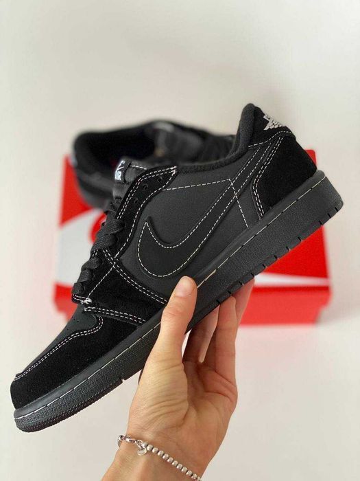 Кроссовки Nike Air Jordan 1 Low x Travis Scott 'Black Phantom' 39-45