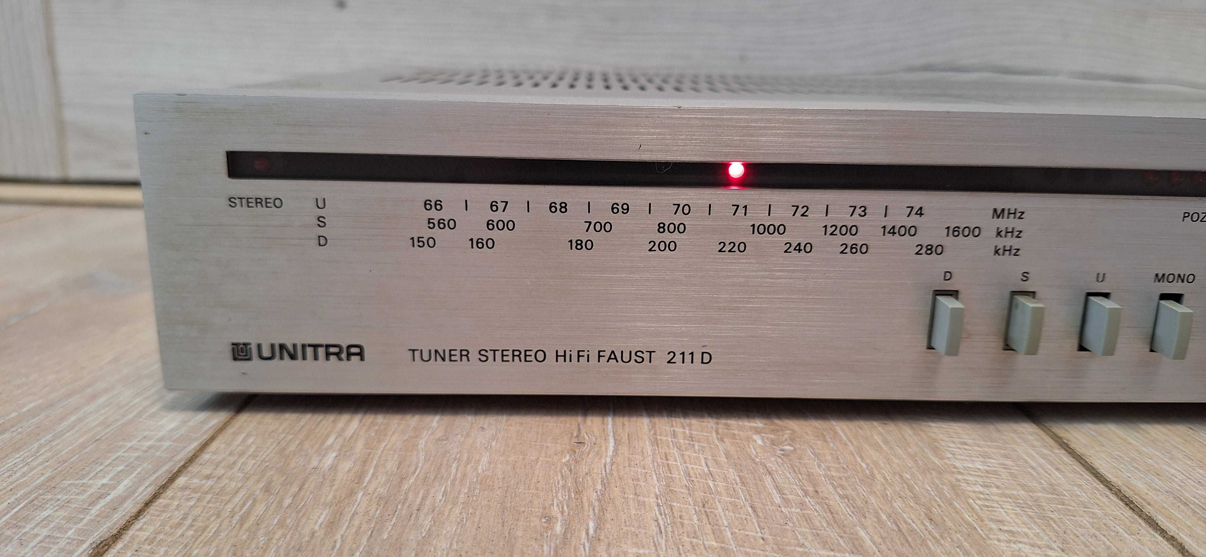 UNITRA Stereo Faust AS 211 D ! OKAZJA ! SREBRNY !